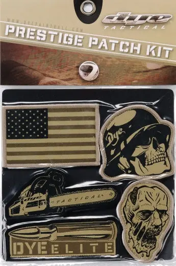 Dye Paintball Velcro Emblem Patch 5 Patches Pack Tan Army Green Free Shipping 1