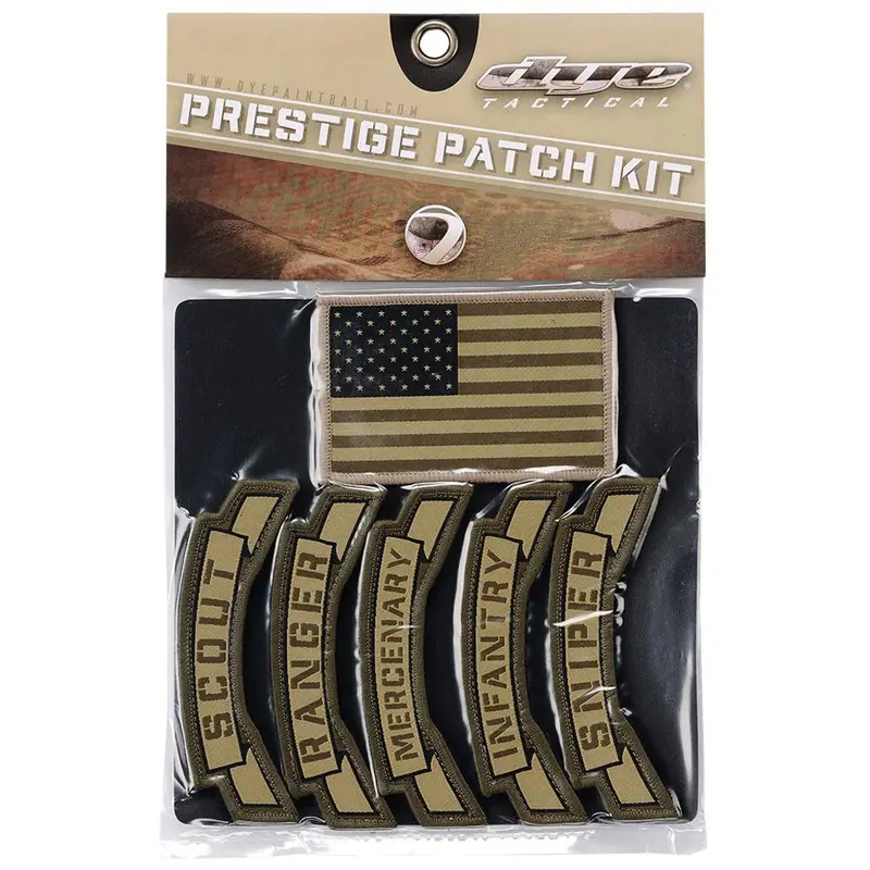 Dye Paintball Velcro Unit Patch 6 Patches Pack Tan Army Green Free Shipping 1