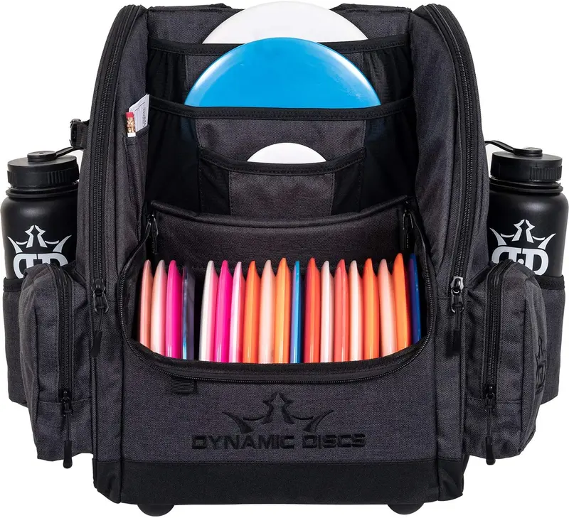 Dynamic Discs Commander Backpack Disc Golf Bag - Heather Black 1