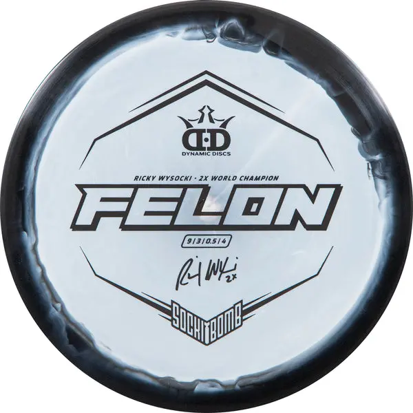 Dynamic Discs Fuzion Orbit Felon Disc - Ricky Wysocki Sockibomb Stamp 1