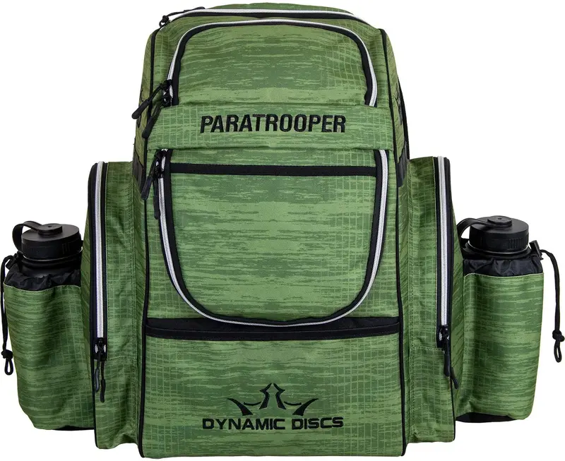 Dynamic Discs Paratrooper Disc Golf Bag - Scratched Camo Green 1