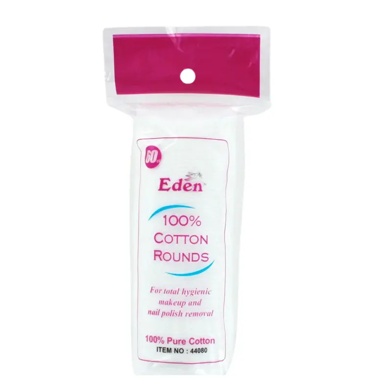 Eden 100% Cotton Rounds - 60 Ct 1
