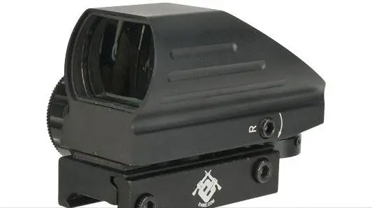 Electro Illuminating Red/Green Dot Sight Scope With Warfare Reticles - Black 1