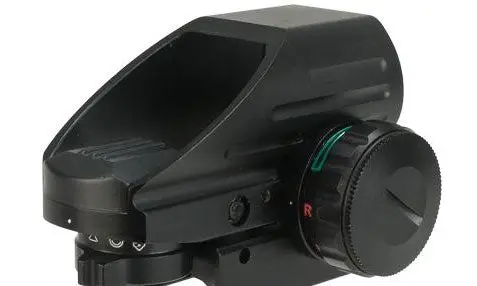 Electro Illuminating Red/Green Dot Sight Scope With Warfare Reticles - Black 2