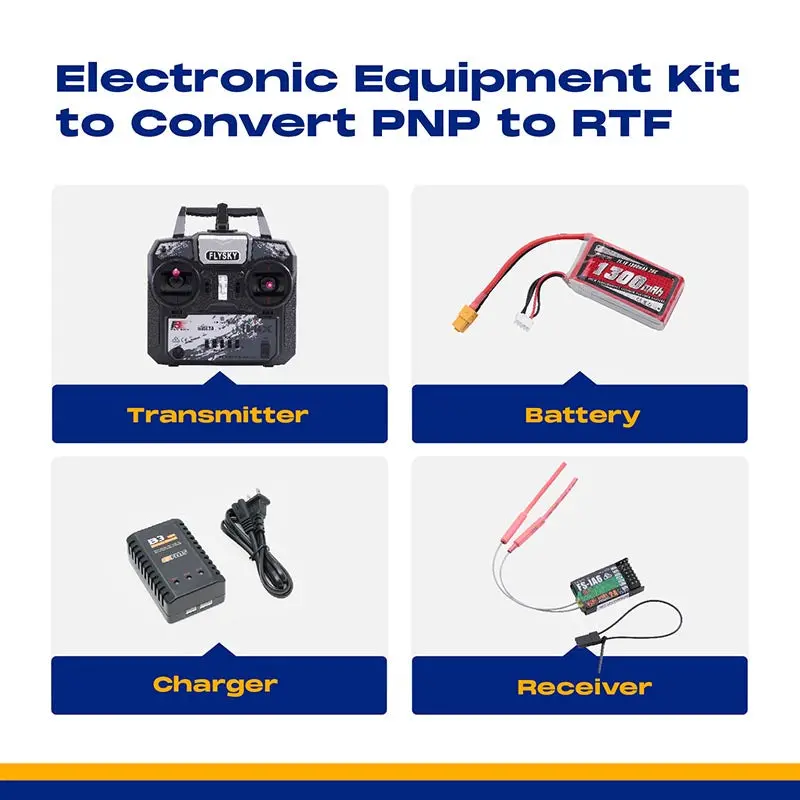 Electronic Equipment Kit To Convert Pnp To Rtf (1300Mah Battery With Xt60 Plug) 1