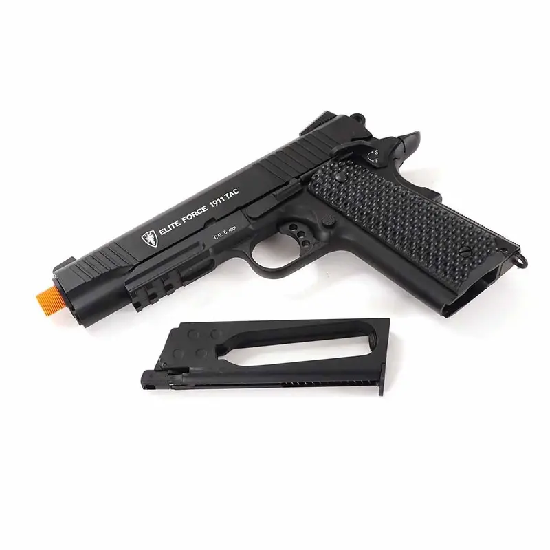 Elite Force 1911 Tac  Gen 3 12 Gram Co2 Semi Auto Metal Blowback Airsoft Pistol Black 1