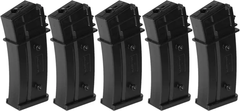 Elite Force Hk G36 140Rd Mid Cap Magazine 5 Pack - Black 1