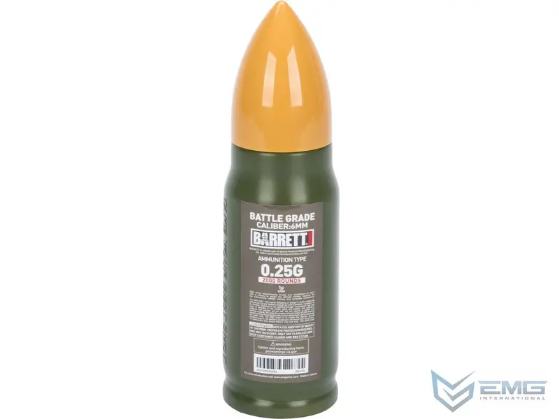 Emg Barrett Licensed Battle Grade 6Mm Airsoft 0.25G Bbs - 2000 1