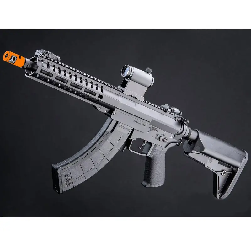 Emg Cmmg Licensed Mk47 Banshee Sbr Ver2 Airsoft Aeg Rifle W/ Platinum Qbs Gearbox - 400 Fps 1