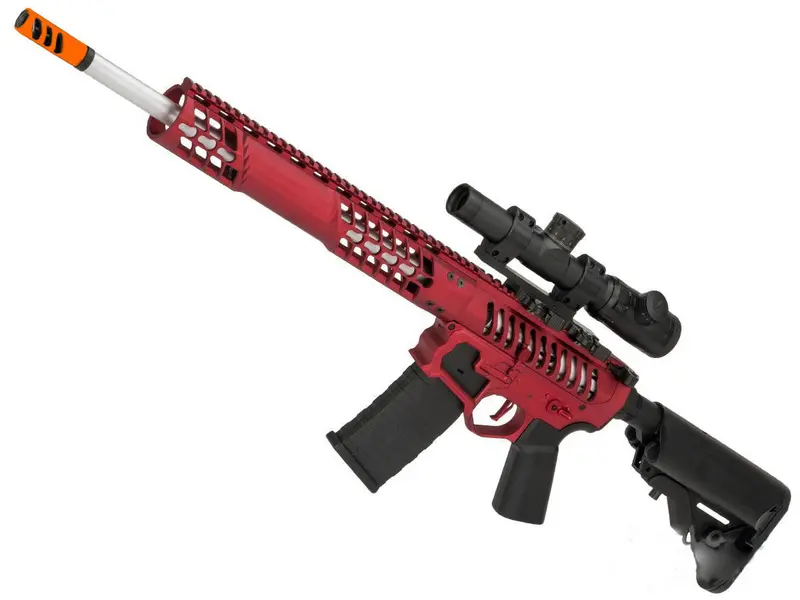 Emg F-1 Bdr-15 3G 2.0 Esilveredge Full Metal Airsoft Aeg Rifle - (Red / 400 Fps) 1