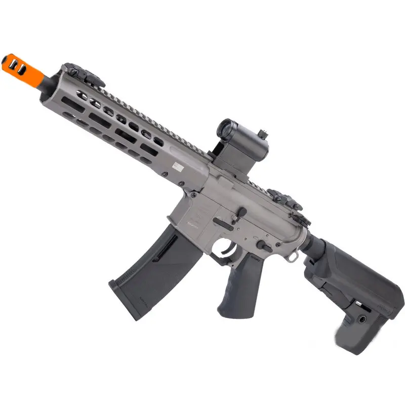 Emg / Krytac / Barrett Firearms Rec7 Di Aeg Airsoft Training Rifle (Sbr) - Tungsten 1