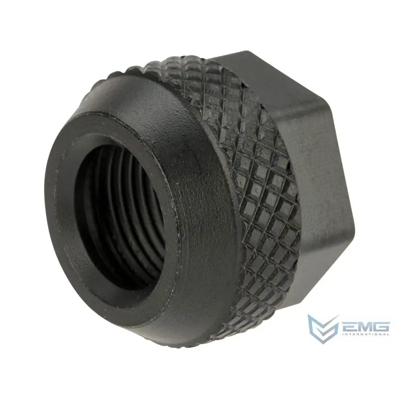 Emg / Salient Arms International Steel Convex Thread Protector For Airsoft Pistols - 14Mm Negative Thread 1