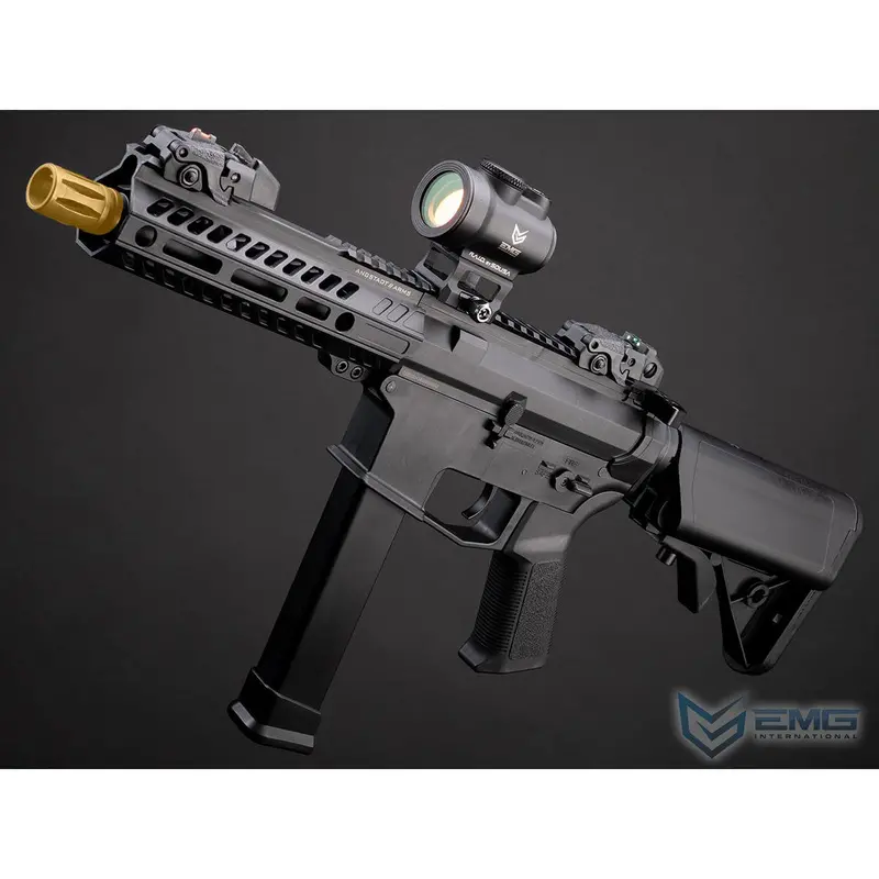 Emg X Angstadt Arms Udp-9 Pistol Caliber Carbine Aeg With Battery And Charger - Black - 7.5" 1