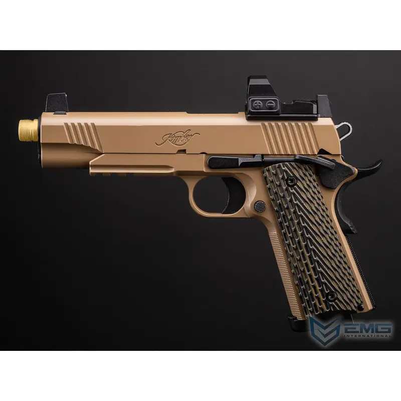 Emg X Kimber Desert Warrior 1911 Co2 Gas Blowback Airsoft Pistol With G10 Grips 1