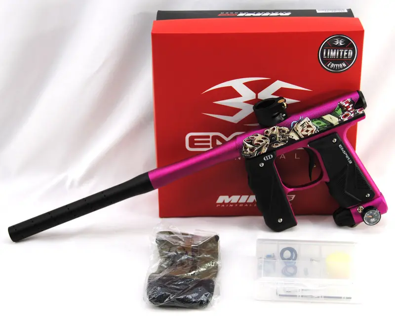 Empire Mini Gs Paintball Gun W/ 2 Piece Barrel - Midnight Gambler Edition 1