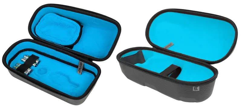 Exalt Le Universal Carbon Loader & Tank Case - Charcoal Grey / Cyan Microfiber 1
