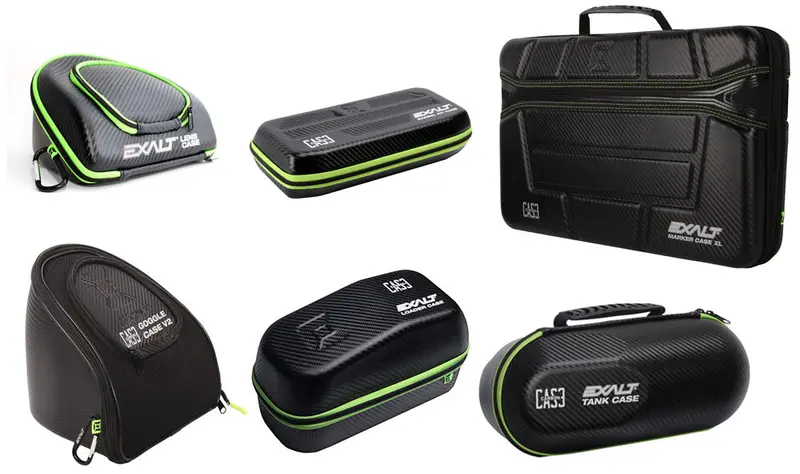 Exalt Paintball Carbon 6 Case Package - Xl - Lime 1