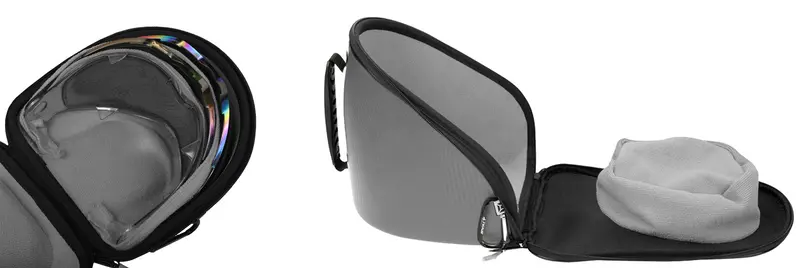 Exalt Universal Carbon V3 Goggle & V3 Lens Case - Charcoal Grey 1