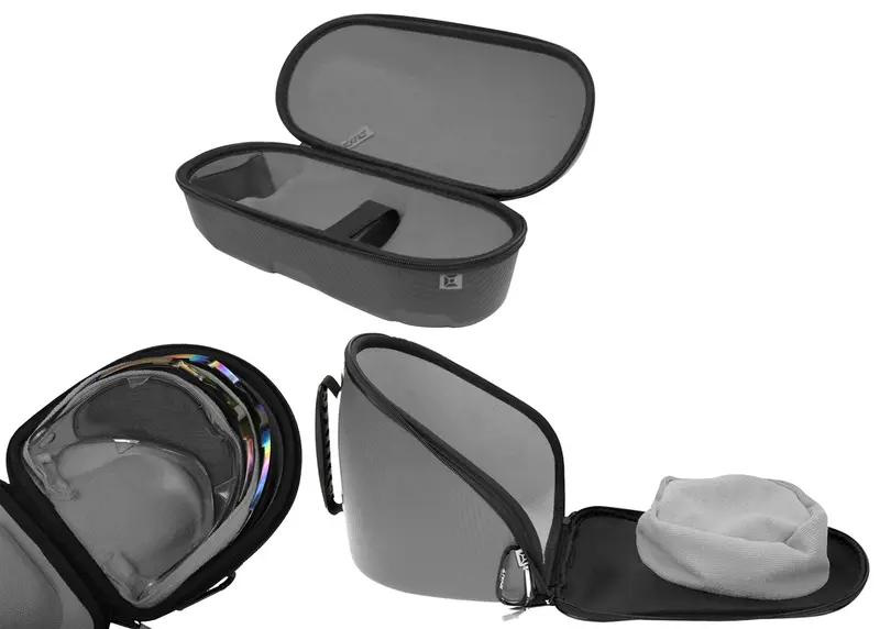 Exalt Universal Carbon V3 Goggle & V3 Lens & Tank Case - Charcoal Grey 1