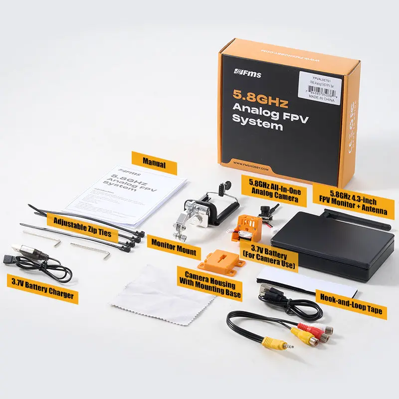 🎁 Fms 5.8G Analog Fpv Set 1