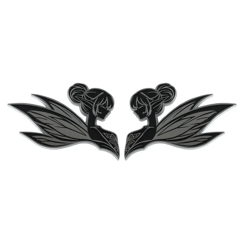 Fairy Emblem - Left And Right - Chrome 1