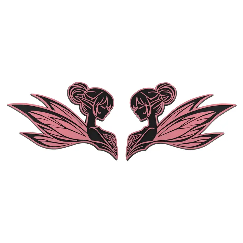 Fairy Emblem - Left And Right - Pink 1