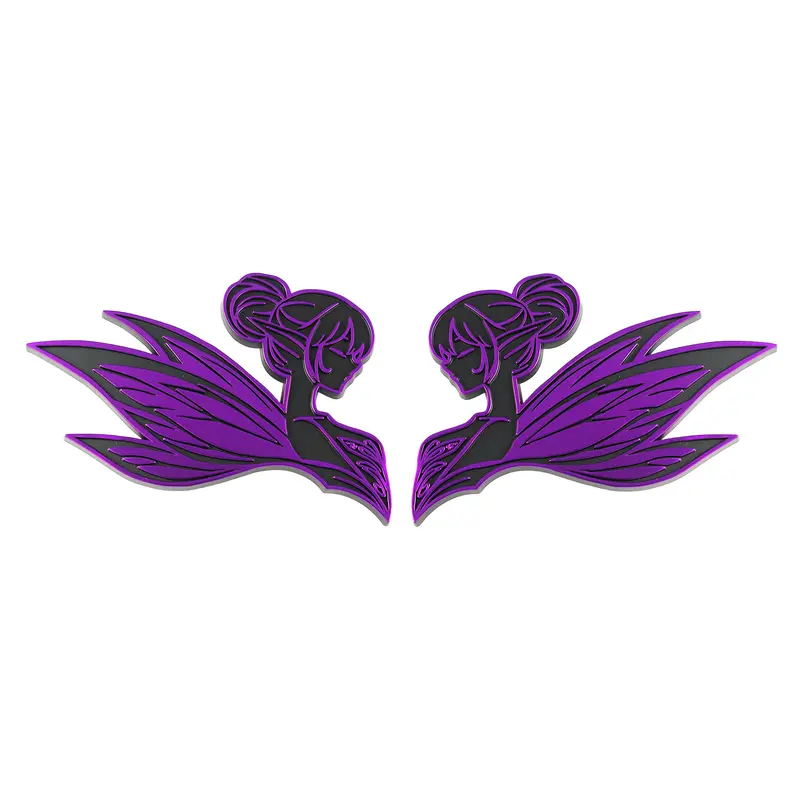 Fairy Emblem - Left And Right - Purple 1