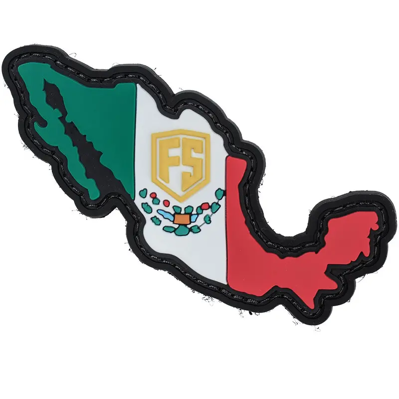 First Strike Pvc Velcro Patch - Mexico Country Outline 1