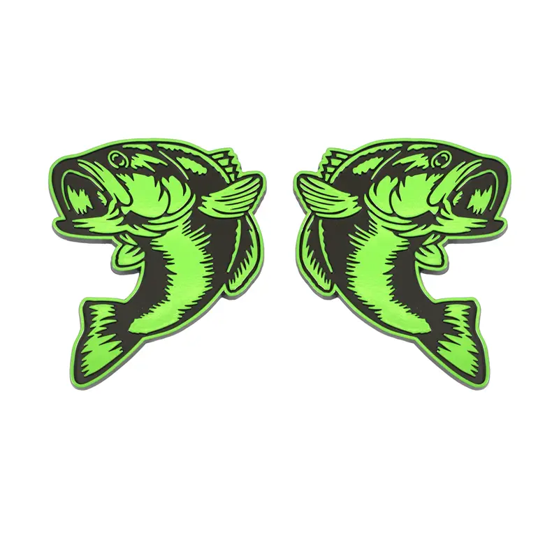 Fish Emblem - Left And Right - Green 1