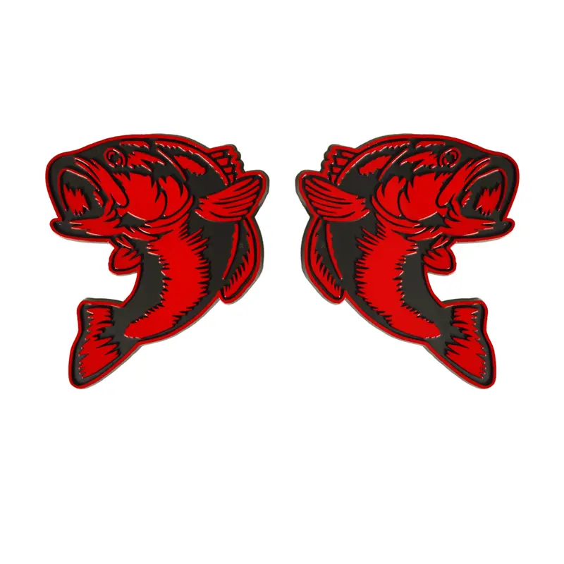 Fish Emblem - Left And Right - Red 1