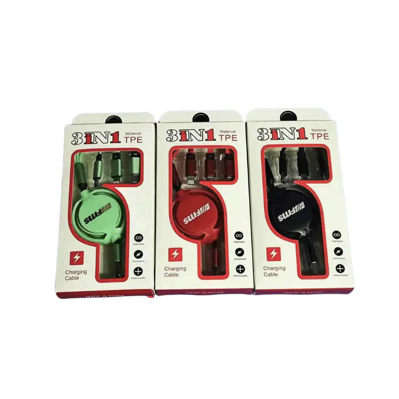 Fms Customized 3 Ports In 1 Usb Cable 1