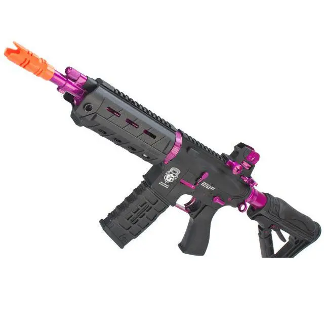 G&G Gr4 G26 Airsoft Electric Blowback Aeg Rifle - Black / Pink 1