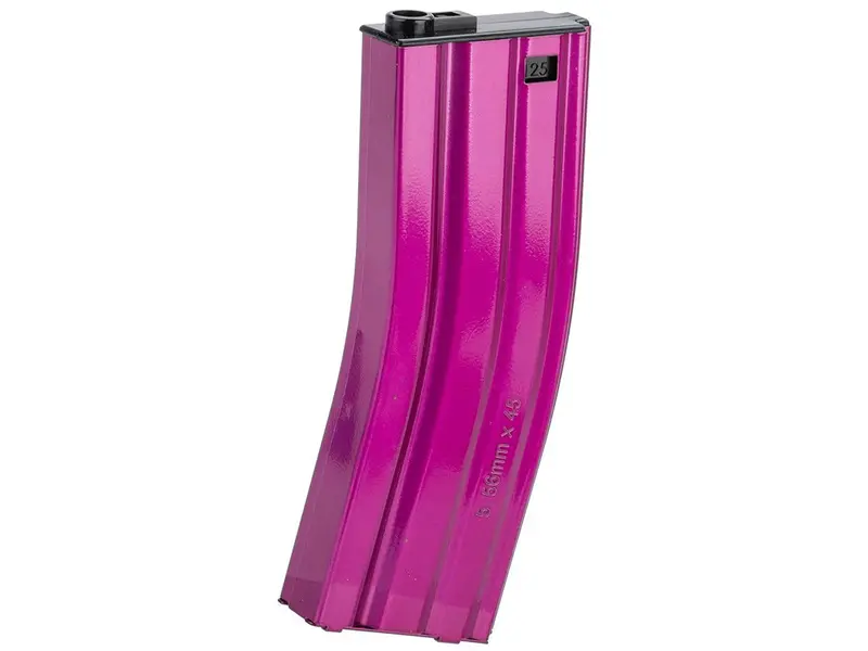 G&G Metal 125 Round Mid-Cap Magazine For G2 M4/M16 Series Airsoft Rifles - Pink 1