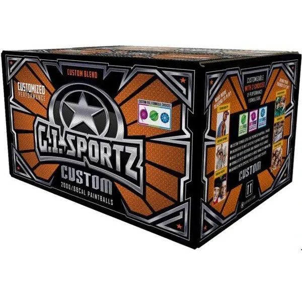 Gi Sportz Custom Blend Paintballs - Case Of 2000 - No Shipping 1