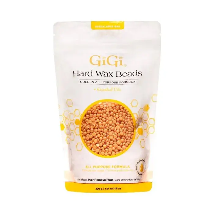 Gigi Hard Wax Beads Golden All Purpose Formula With Essential Oils- 14 Oz 1