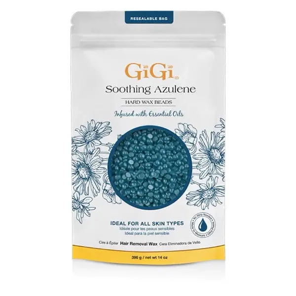 Gigi Soothing Azulene Wax Beads - Infused With Essential Oils 14 Oz 1