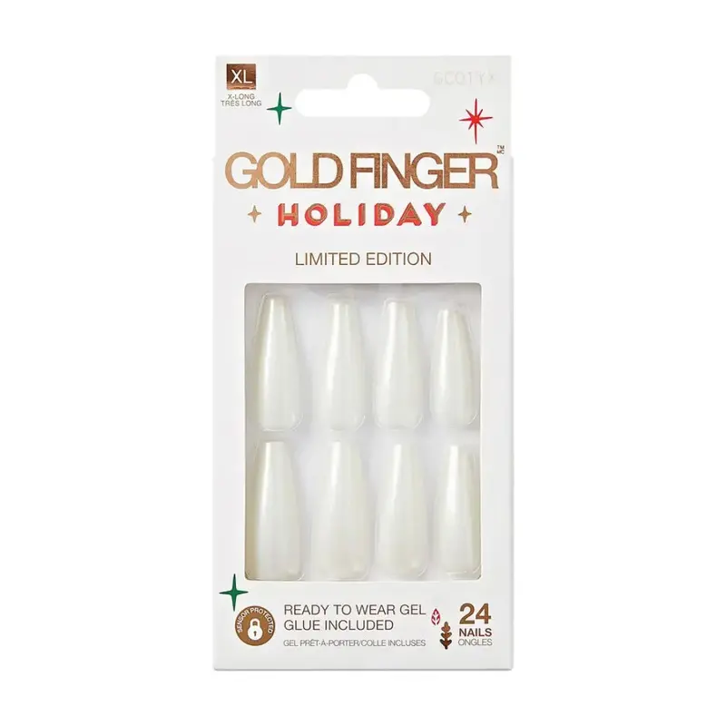 Gold Finger Holiday Design Limited Edition Nails - Frosty Is Cold [Gc01yx] 1
