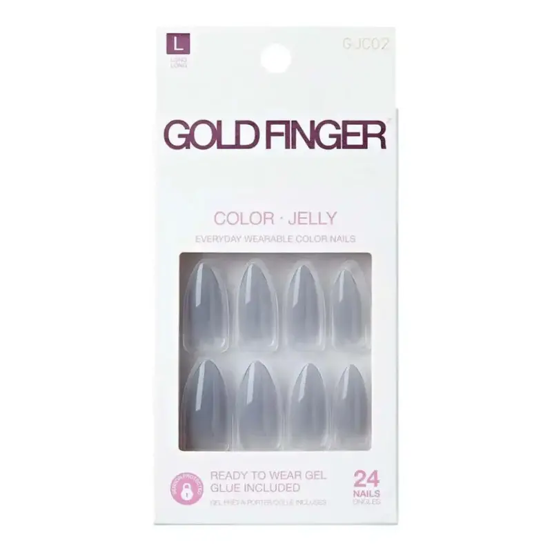 Gold Finger Jelly Color Nails - Cloudy [Gjc02] 1