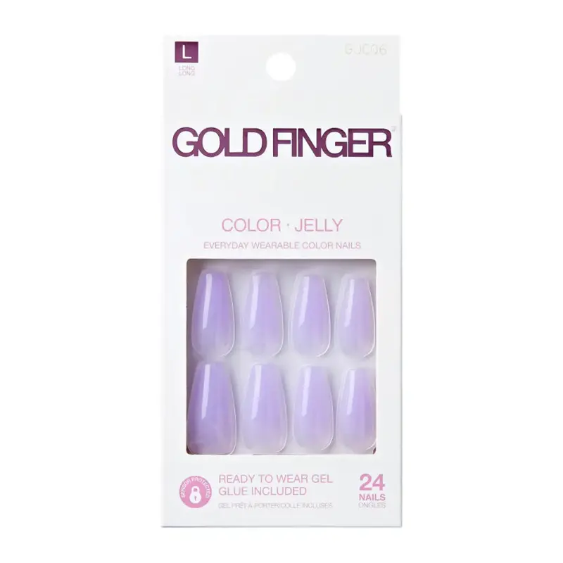 Gold Finger Jelly Color Nails - Fresh Cotton 1