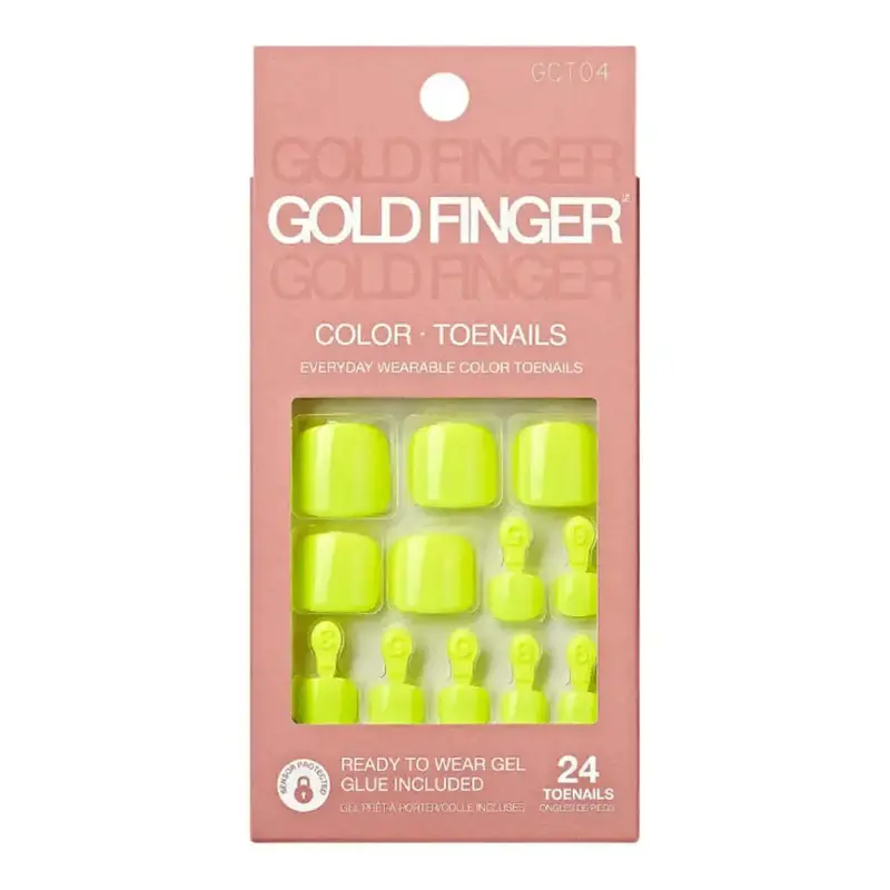 Gold Finger Solid Color Toenails - Secrecy 1