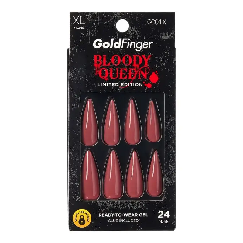 Gold Finger Special Colors Limited Edition Nails - Dry Rose Gc01x | Nude Press-On Nails Kit With Pink Gel Glue 1