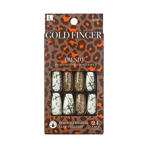 Gold Finger Trendy Nails - Absolute Fabulous [Gd06] 1