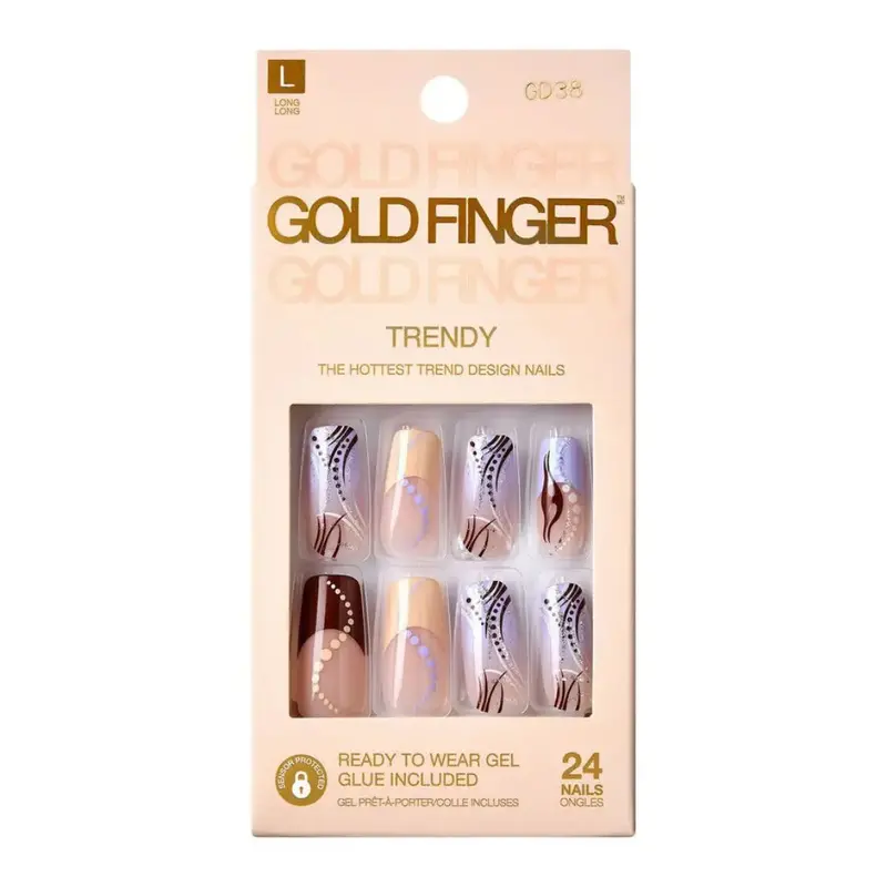 Gold Finger Trendy Nails - It's Eurphoric [Gd38] 1