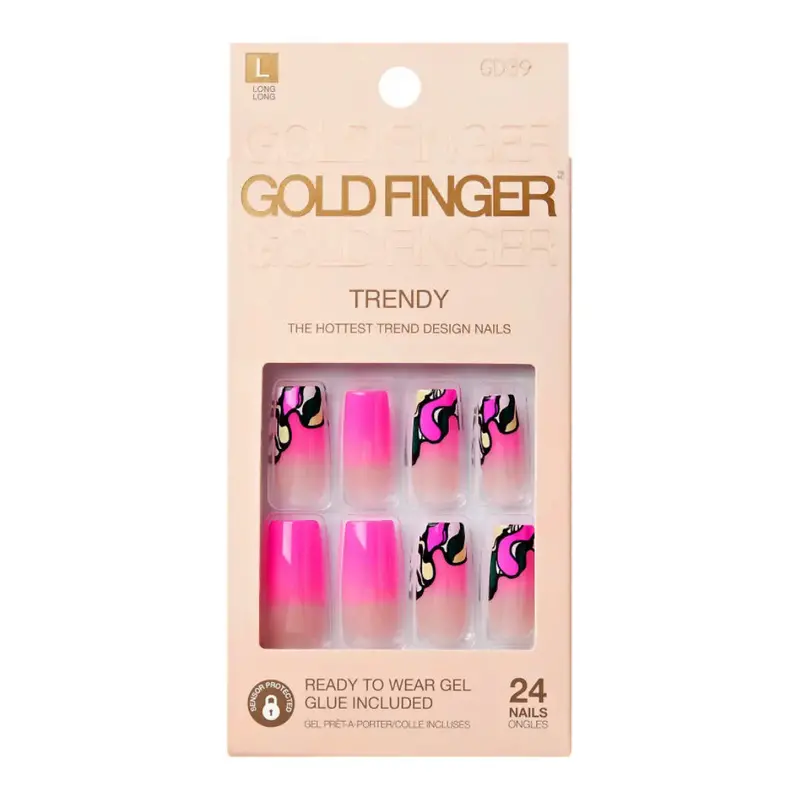 Gold Finger Trendy Nails - Snooze 1