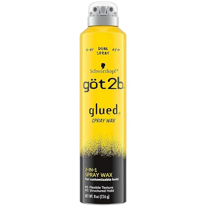Got2b Glued Spray Wax With 2-In-1 Dual Nozzle - 8 Oz 1