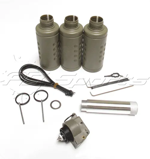 Hakkotsu Thunder B Airsoft Co2 Noise Grenade Shocker Style Shell 3 Pack And Core 1