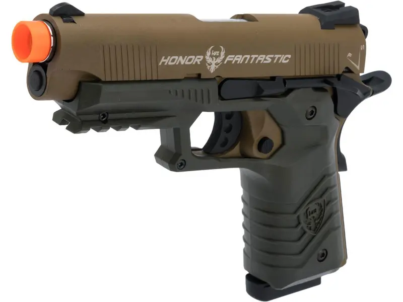 Hfc Tactical 45 1911 Gas Blowback Airsoft Pistol - Tan 1