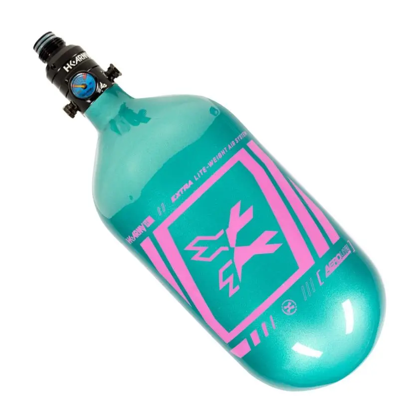 Hk Army Slash "Extra Lite" Tank W/ Aerolite Reg - 80Ci / 4500Psi - Metallic Turquoise/Pink 1