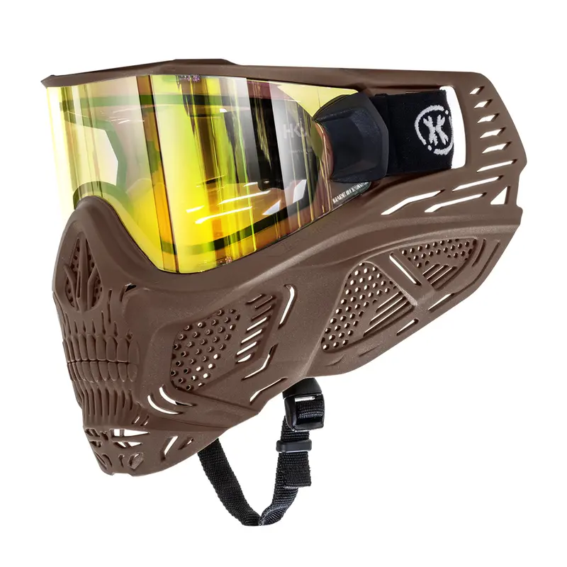 Hstl Skull Goggle "Sandman" - Tan W/ Gold Lens 1