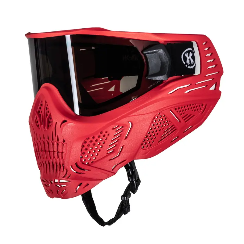 Hstl Skull Goggle "Sinner" - Red W/ Smoke Lens 1